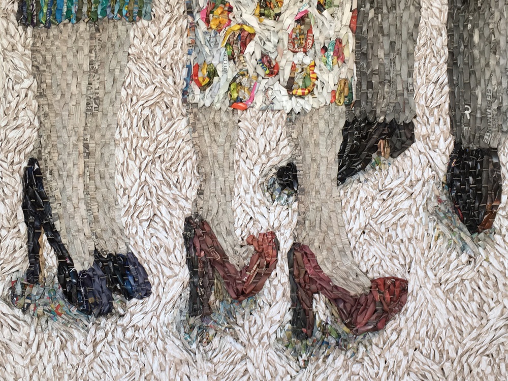 Three People in Conversation | 58"x68" | 2017