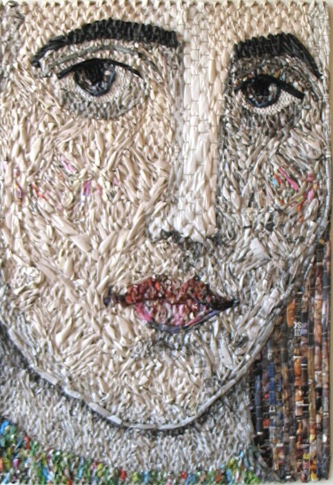 Female Head/Madonna #17 | 78"x57" | 2009
