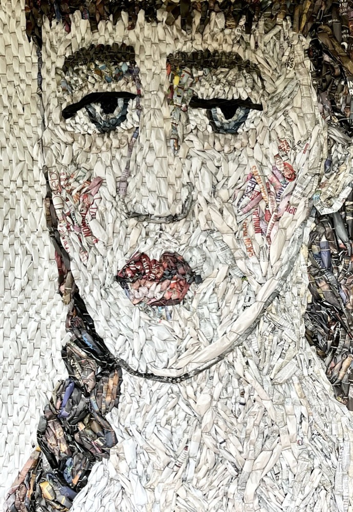 Woman With Braided Hair | 66"x45" | 2022